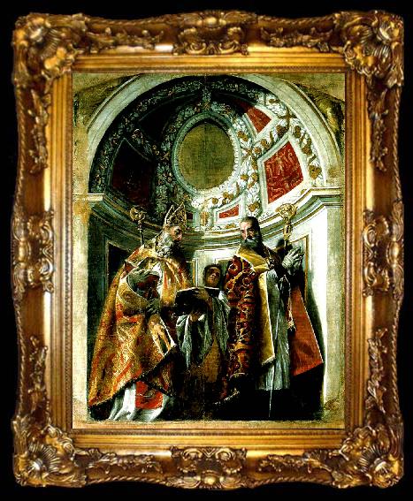 framed  Paolo  Veronese ss. geminianus and severus and severus, ta009-2